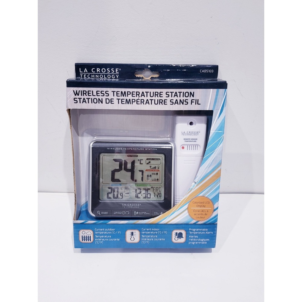 LA Crosse Technology CA85169 Wireless Temperature Station - New Sealed